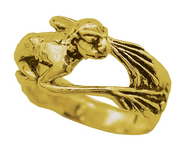 Gollum Creature Ring - Gold